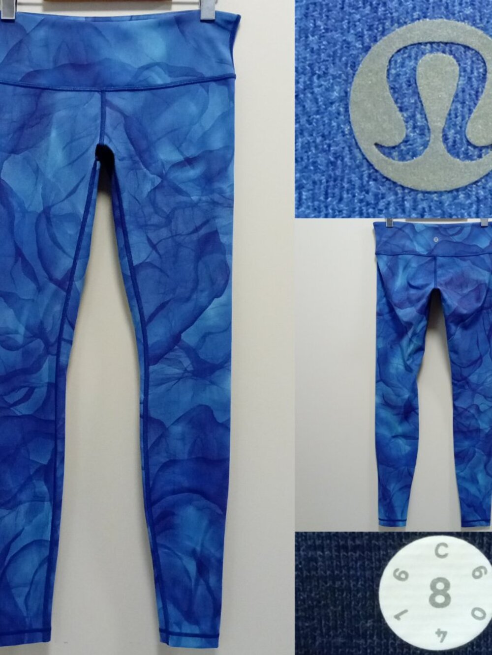 Lululemon Wunder Under Pant III Midnight Tulle Multi Full-On Luxtreme 8 Medium